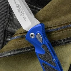 Microtech Socom Elite T/E Auto Knife Blue Handle (Stonewash Blade) 161A-10 BL All Knife Brands