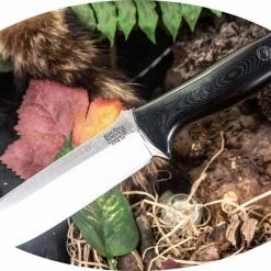 BARK RIVER KNIVES Bark River Bravo 1.25 LT Knife CPM 3V Black G-10 Black Pins (USA)