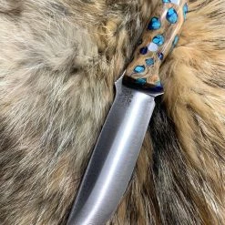 BARK RIVER KNIVES Bark River Gunny CPM 3V Knife W/ Blue Cholla Cactus - Turquoise