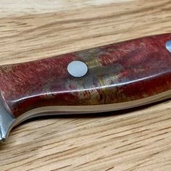 BARK RIVER KNIVES Bark River Mini-Aurora CPM 3V Knife Red & Natural #3 Elder Burl (USA)