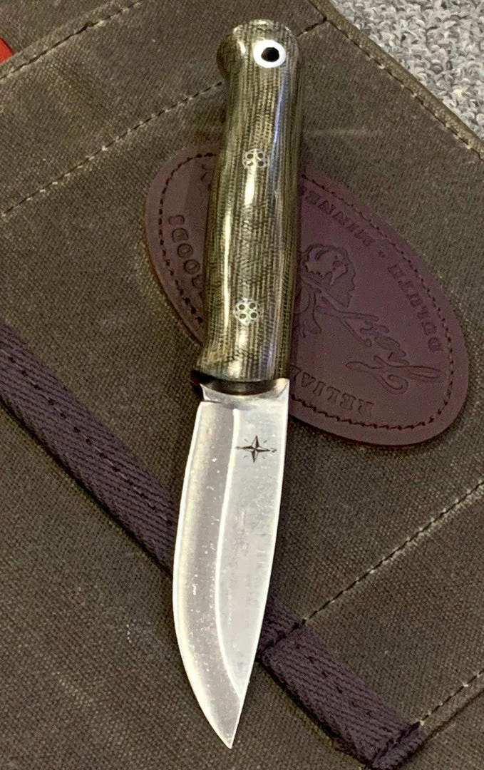 Brand new 🥰 BARK RIVER KNIVES Bark River Ultralite Bushcrafter CPM 3V Green Micarta - Red Liners - Mosaic Pins ✨ 5 BARK RIVER KNIVES Bark River Ultralite Bushcrafter CPM 3V Green Micarta - Red Liners - Mosaic Pins