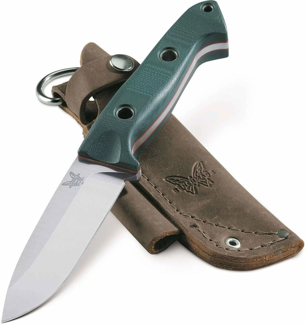 Wholesale ๐ Benchmade 162 Bushcrafter Fixed 4.43" S30V Satin Blade, Green G10 (USA) ๐ 3 Benchmade 162 Bushcrafter Fixed 4.43" S30V Satin Blade, Green G10 (USA)