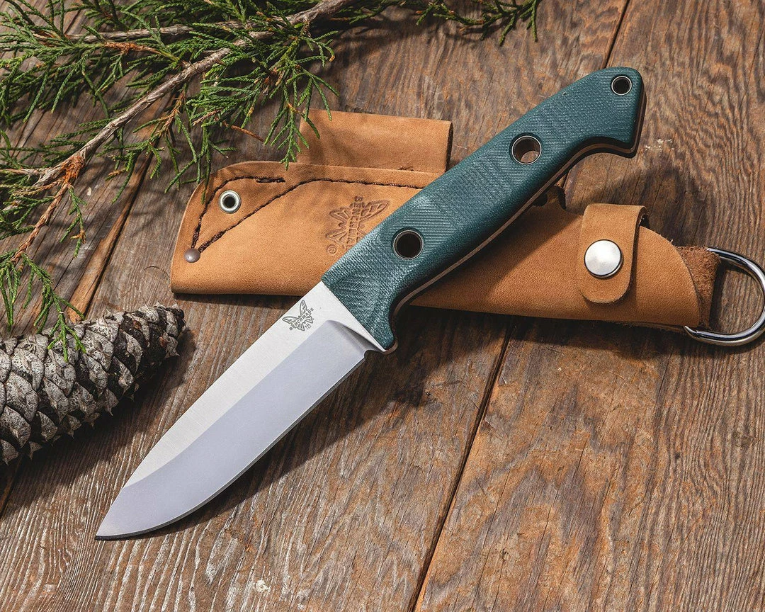 Wholesale ๐ Benchmade 162 Bushcrafter Fixed 4.43" S30V Satin Blade, Green G10 (USA) ๐ 9 Benchmade 162 Bushcrafter Fixed 4.43" S30V Satin Blade, Green G10 (USA)