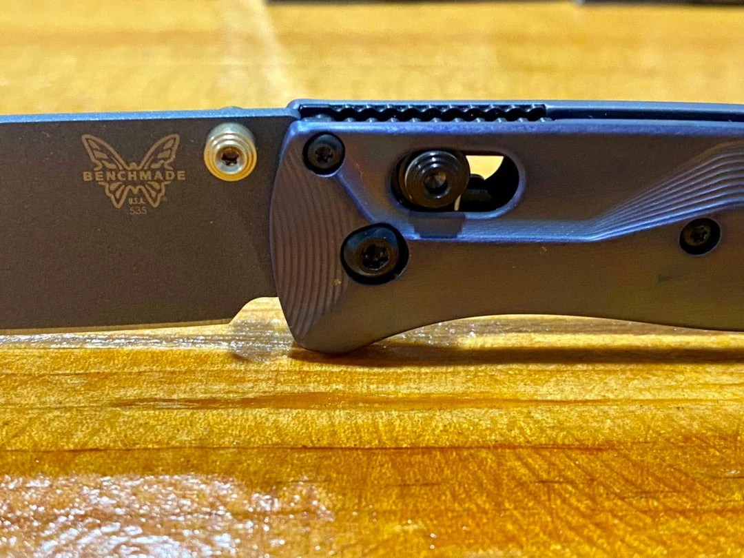 Buy 🔔 Benchmade 535GRY-1 Semi-Custom Bugout Knife W/ Ti Handles 😀 10 Benchmade 535GRY-1 Semi-Custom Bugout Knife W/ Ti Handles