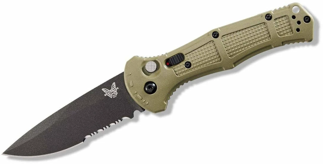 Deals 🔔 Benchmade Claymore Auto Folding Knife 9070SBK-1 CPM-D2 Ranger Green Grivory Handles ❤️ 3 Benchmade Claymore Auto Folding Knife 9070SBK-1 CPM-D2 Ranger Green Grivory Handles