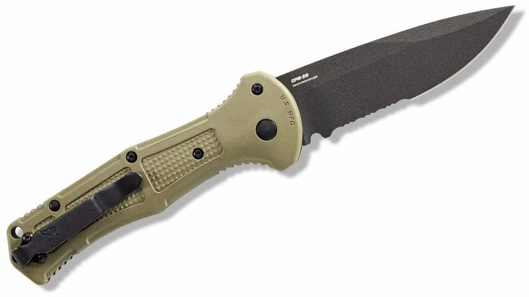 Deals 🔔 Benchmade Claymore Auto Folding Knife 9070SBK-1 CPM-D2 Ranger Green Grivory Handles ❤️ 4 Benchmade Claymore Auto Folding Knife 9070SBK-1 CPM-D2 Ranger Green Grivory Handles
