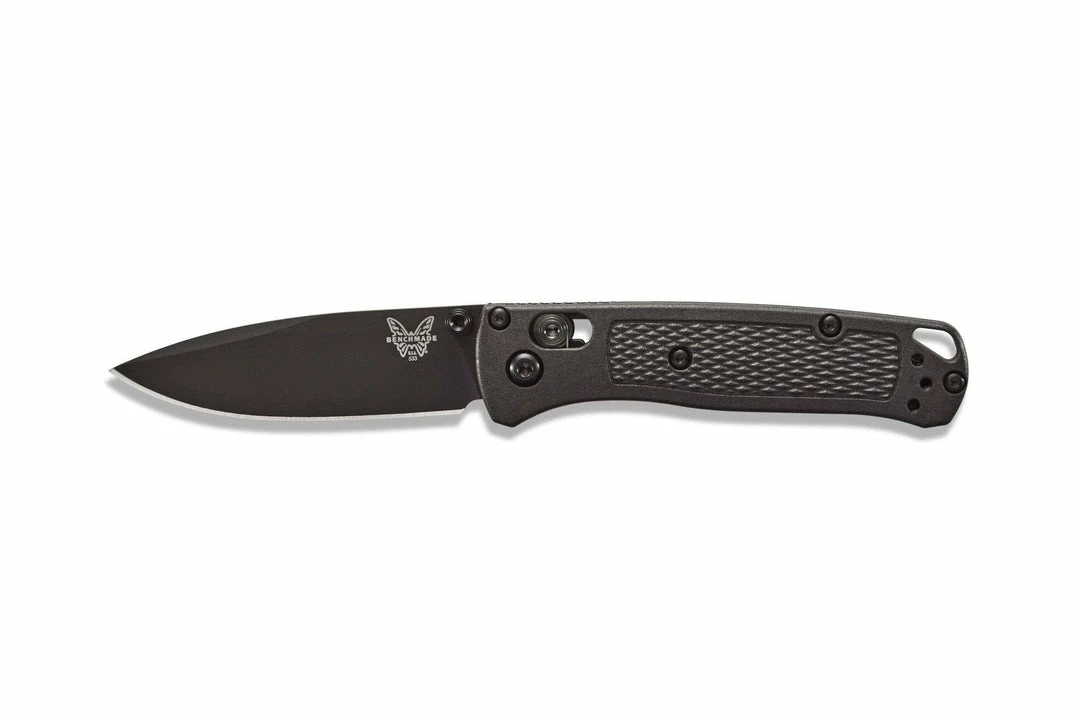 Outlet ✔️ Benchmade Mini Bugout, 2.82" S30V Black Blade, CF-Elite Handle 533BK-2 🎁 3 Benchmade Mini Bugout, 2.82" S30V Black Blade, CF-Elite Handle 533BK-2