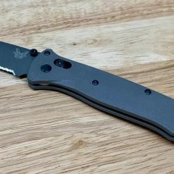 Benchmade Semi-Custom Bailout Knife Titanium Handles (3.4