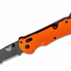Benchmade Triage Rescue Folding Knife 3.5" Orange G10 Handles, Safety Cutter, Glass Breaker