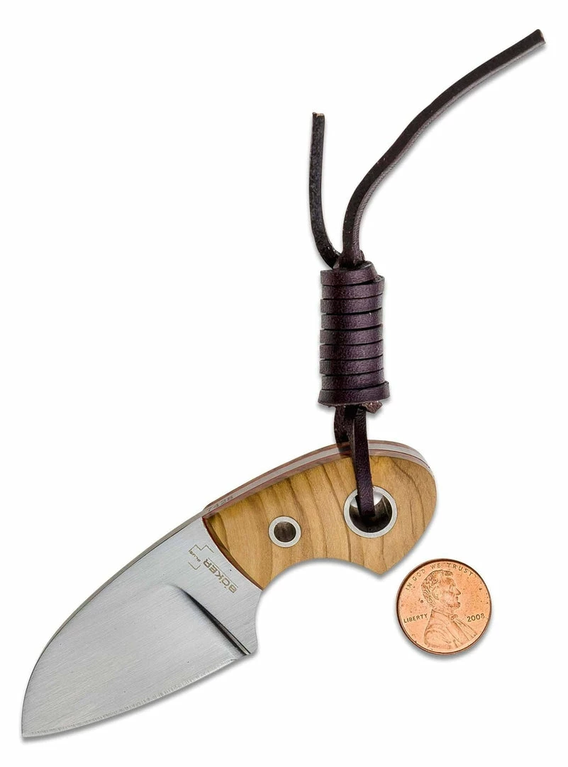 Discount ๐ Boker 02BO238 Vox Knives Gnome Fixed 2.2" Olive Wood โค๏ธ 4 Boker 02BO238 Vox Knives Gnome Fixed 2.2" Olive Wood