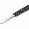 Boker 06EX229 Balisong Tactical Large Butterfly Knife Black G-10 (4.2" Satin)