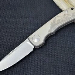 CHRIS REEVE KNIVES Chris Reeve Custom Impinda Blade Show Knife Titanium “The Climb”