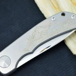 CHRIS REEVE KNIVES Chris Reeve Custom Impinda Blade Show Knife Titanium “The Climb”