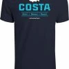 Discount 👍 Costa 👓 Sunglasses Costa Topwater Short Sleeve T 👕 Shirt (Navy) ✔️ 1 Costa Sunglasses Costa Topwater Short Sleeve T Shirt (Navy)