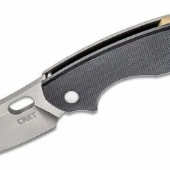 CRKT Pilar III Folding Knife 2.967" D2 Stonewashed Plain Blade, Black G10 CRKT Knives
