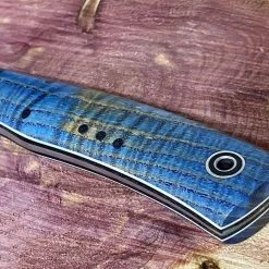 Fiddleback Forge Camp Muk Knife W/ Curly Ash Handles