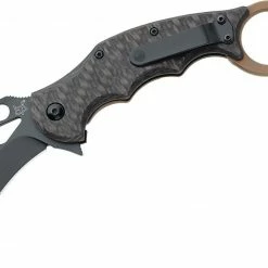 FOX KNIVES Fox 01FX122 FX-599TIC Folding Karambit 2.55" ELMAX Carbon Fiber