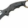 FOX KNIVES Fox FKMD FX-599TIC 01FX122 Folding Karambit 2.55" ELMAX Carbon Fiber/Titanium Handles