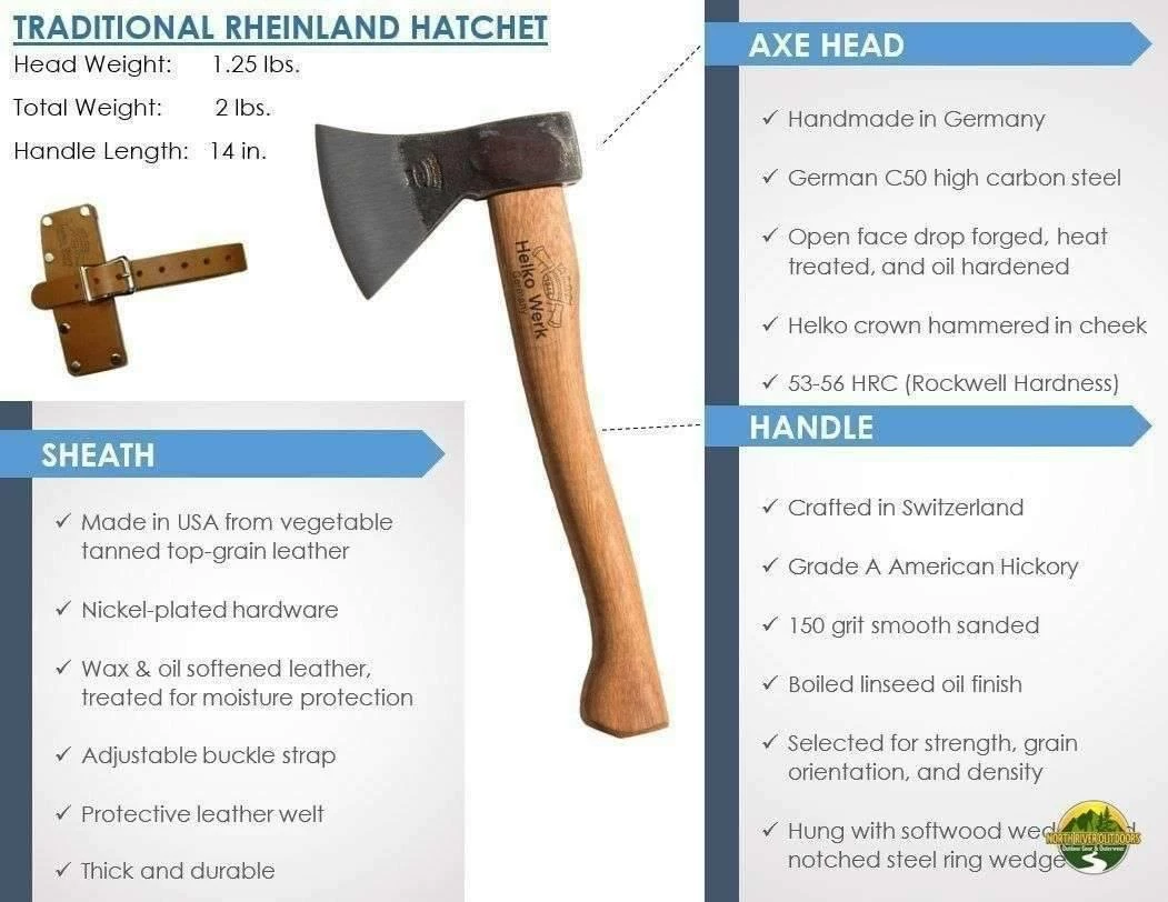 Best deal ๐ฏ Helko Werk Rheinland Hatchet Deluxe Sheath ๐ 5 Helko Werk Rheinland Hatchet Deluxe Sheath
