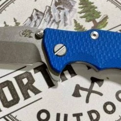 RICK HINDERER Hinderer Eklipse Harpoon Spanto Battle Blue Knife Stonewash G10