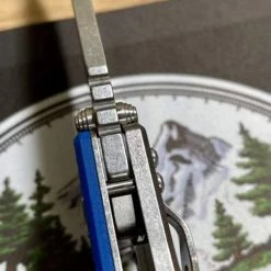 RICK HINDERER Hinderer Eklipse Harpoon Spanto Battle Blue Knife Stonewash G10