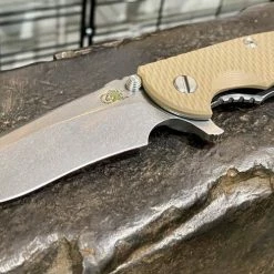 RICK HINDERER All Knife Brands Hinderer XM-18 3.5″ Recurve Stonewash FDE G10