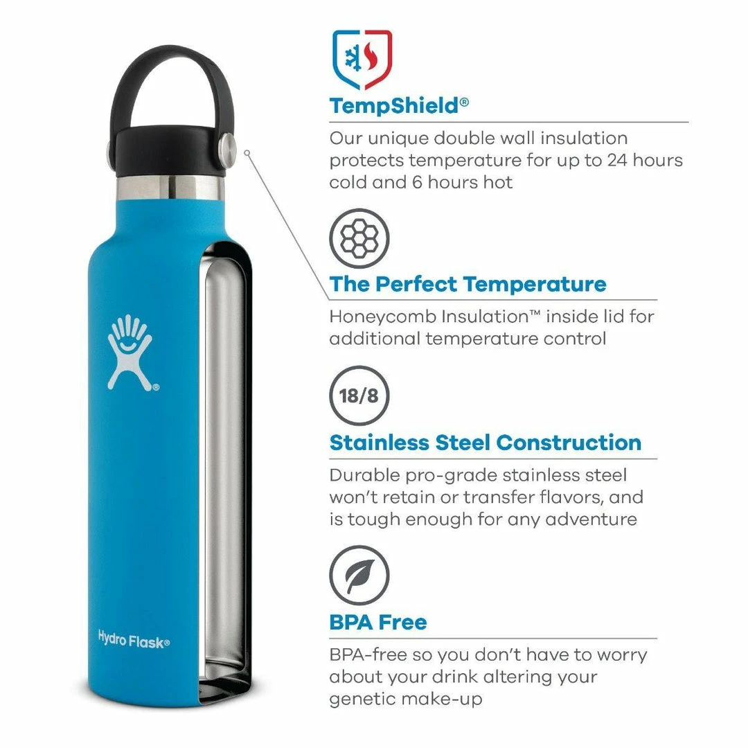 Promo 🛒 Water Filtration Hydro Flask 18 Oz Standard Mouth Bottle (Rain) 👏 4 Water Filtration Hydro Flask 18 Oz Standard Mouth Bottle (Rain)