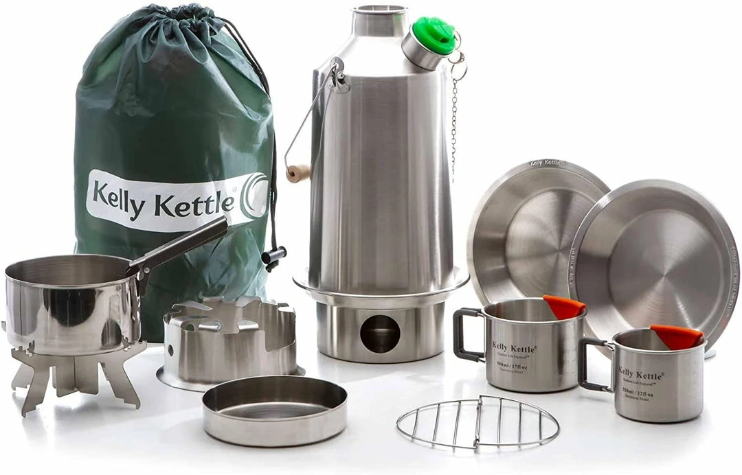 Buy ❤️ Water Filtration Kelly Kettle Ultimate Base Camp Kit 54 Oz Large Stainless Camp Kettle W/ Stove For Fishing, Hunting, Hiking ❤️ 3 Water Filtration Kelly Kettle Ultimate Base Camp Kit 54 Oz Large Stainless Camp Kettle W/ Stove For Fishing, Hunting, Hiking