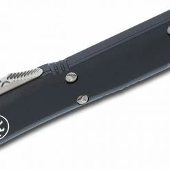 Microtech 122-11 Ultratech D/E - Black Handle - Stonewash Blade - Partially Serrated