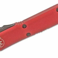 All Knife Brands Microtech 122-1RD Ultratech Auto OTF Knife 3.46" Double Edge Red Handle