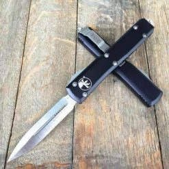 Discount ✔️ All Knife Brands Microtech 122-4 Ultratech Auto OTF Knife 3.46" Satin Double Edge Knife, Aluminum Handles 👍 14 All Knife Brands Microtech 122-4 Ultratech Auto OTF Knife 3.46