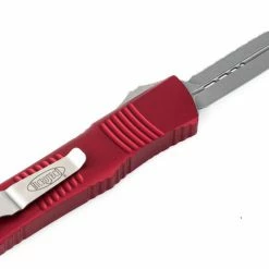 All Knife Brands Microtech 142-12RD Combat Troodon Auto OTF 3.75" D/E Red Handle