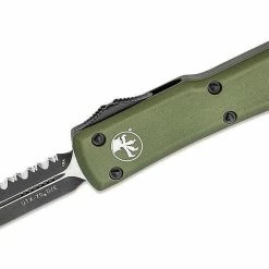 Microtech 147-3OD UTX-70 Auto OTF 2.41" Black Serrated D/E OD Green