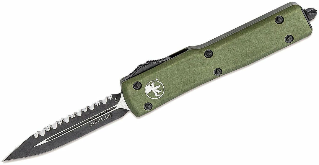 Best reviews of ๐ Microtech 147-3OD UTX-70 Auto OTF 2.41" Black Serrated D/E OD Green ๐ 3 Microtech 147-3OD UTX-70 Auto OTF 2.41" Black Serrated D/E OD Green