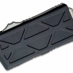 All Knife Brands Microtech 157-12 Exocet OTF Auto Knife 1.98" Stonewashed Serrated D/E