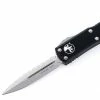 Microtech 232-12 UTX-85 D/E Black Handle Full Serrations Blade