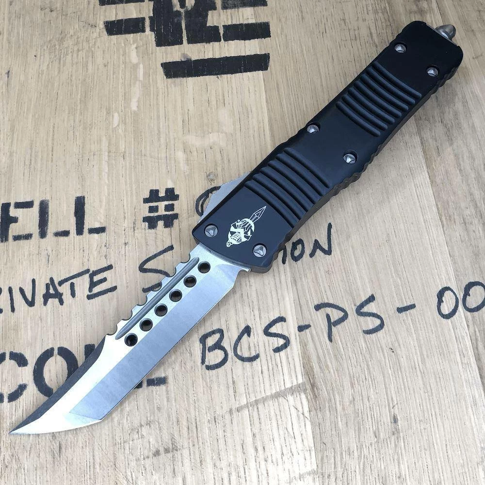 Buy โ All Knife Brands Microtech Combat Troodon Hellhound Tanto OTF Black (3.8" Stonewash) 219-10S ๐ฅ 3 All Knife Brands Microtech Combat Troodon Hellhound Tanto OTF Black (3.8" Stonewash) 219-10S