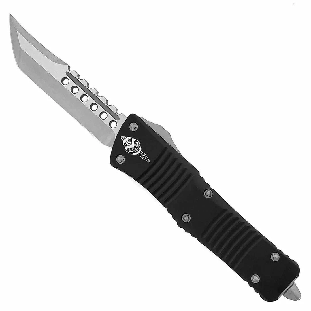 Buy โ All Knife Brands Microtech Combat Troodon Hellhound Tanto OTF Black (3.8" Stonewash) 219-10S ๐ฅ 4 All Knife Brands Microtech Combat Troodon Hellhound Tanto OTF Black (3.8" Stonewash) 219-10S