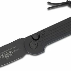 Microtech LUDT Tactical Auto Knife (3.4" Black) 135-1T
