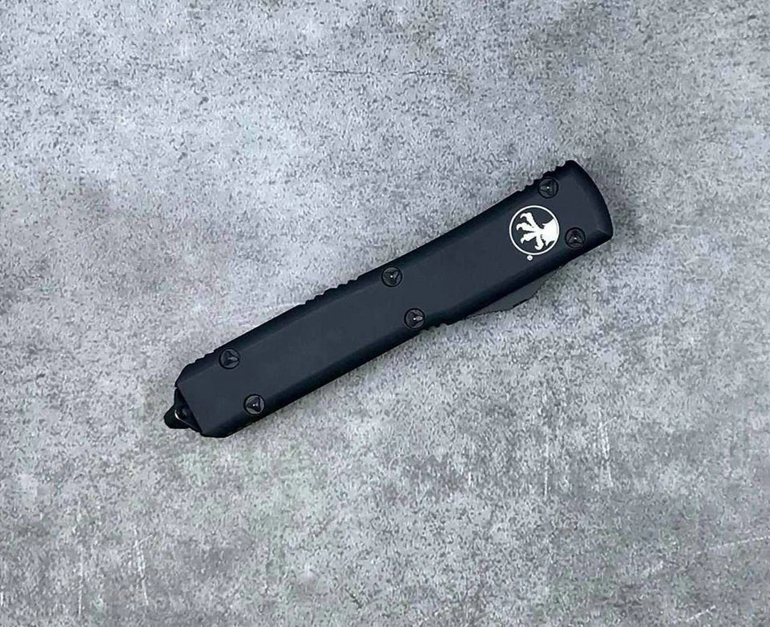 New โค๏ธ All Knife Brands Microtech Ultratech 121-1T S/E Black Auto OTF Knife ๐ 8 All Knife Brands Microtech Ultratech 121-1T S/E Black Auto OTF Knife