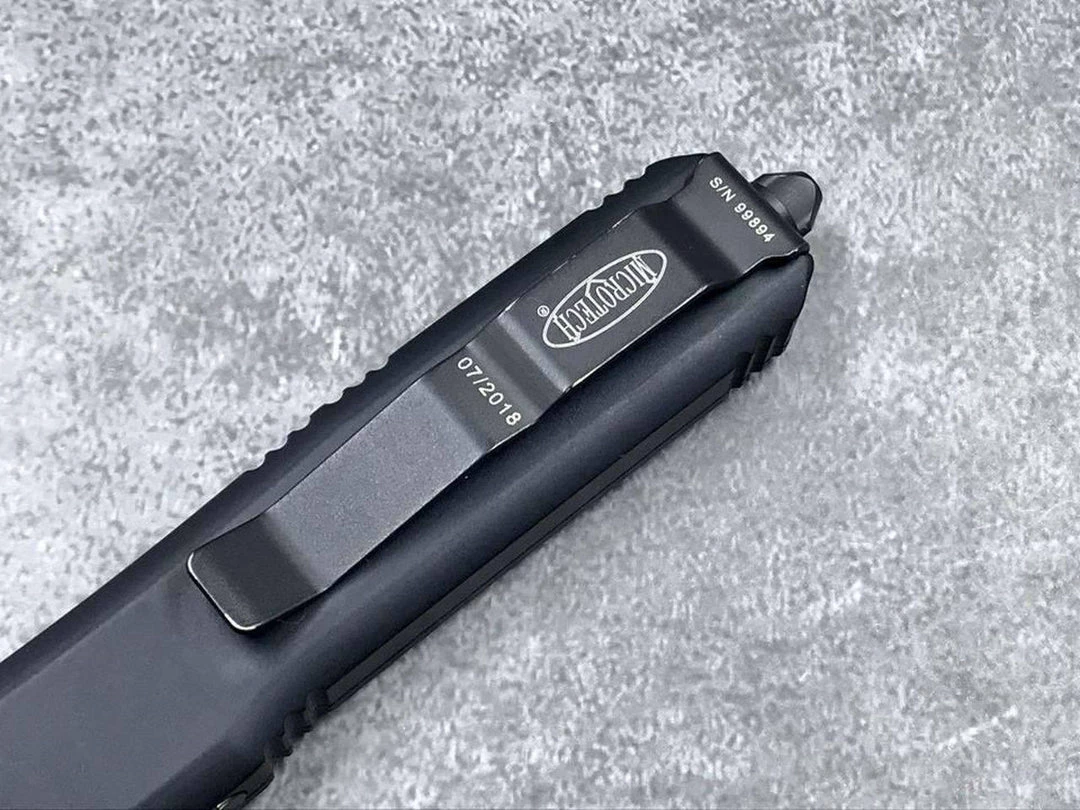 New โค๏ธ All Knife Brands Microtech Ultratech 121-1T S/E Black Auto OTF Knife ๐ 9 All Knife Brands Microtech Ultratech 121-1T S/E Black Auto OTF Knife