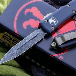 Microtech Ultratech Signature Damascus D/E OTF Auto Knife 122-16 All Knife Brands