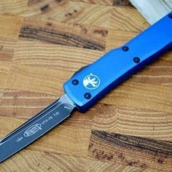 All Knife Brands Microtech UTX-70 T/E - Blue Handle - Black Blade 149-1BL