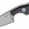 MANIAGO KNIFE MAKERS MKM Knives Jesper Voxnaes Mikro 2 Fixed Blade Neck Knife 1.97" M390, Carbon