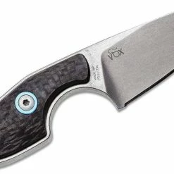 MANIAGO KNIFE MAKERS MKM Knives Jesper Voxnaes Mikro 2 Fixed Blade Neck Knife 1.97" M390, Carbon