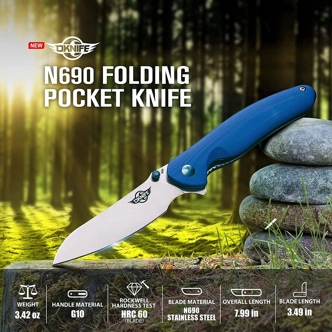 Cheapest ⭐ OLIGHT OKNIFE Drever N690 Tactical EDC Folding Pocket Knife - G10 👏 9 OLIGHT OKNIFE Drever N690 Tactical EDC Folding Pocket Knife - G10