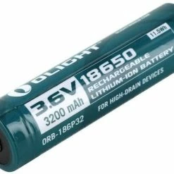 Olight Protected 3200mAh 3.6 Volt 18650 Battery Flashlights & Lighting