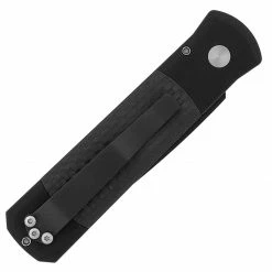 PROTECH KNIVES Pro-Tech Godson 705 Black Handle Black Blade Carbon Fiber Inlay All Knife Brands