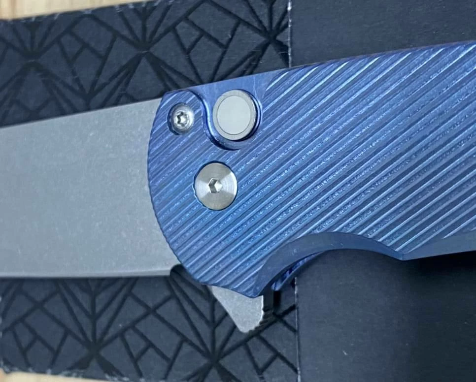 Best deal 🛒 PROTECH KNIVES Pro-Tech Malibu 5241 Blue Titanium Custom Reverse Tanto Flipper 💯 7 PROTECH KNIVES Pro-Tech Malibu 5241 Blue Titanium Custom Reverse Tanto Flipper