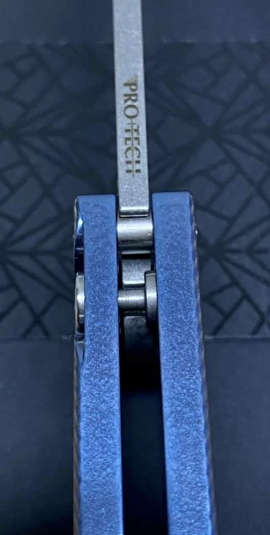 Best deal 🛒 PROTECH KNIVES Pro-Tech Malibu 5241 Blue Titanium Custom Reverse Tanto Flipper 💯 8 PROTECH KNIVES Pro-Tech Malibu 5241 Blue Titanium Custom Reverse Tanto Flipper